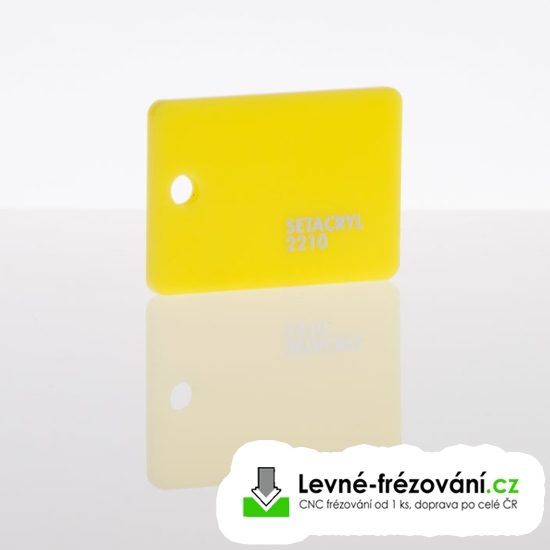 Plexisklo žlutá citronová 025 - 2000 x 1000 - 3 mm - 740x420 mm