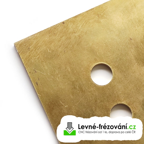 Mosaz 1,5 mm plech 2000 x 1000 mm