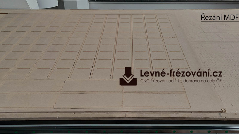 Frézování MDF na CNC frézce