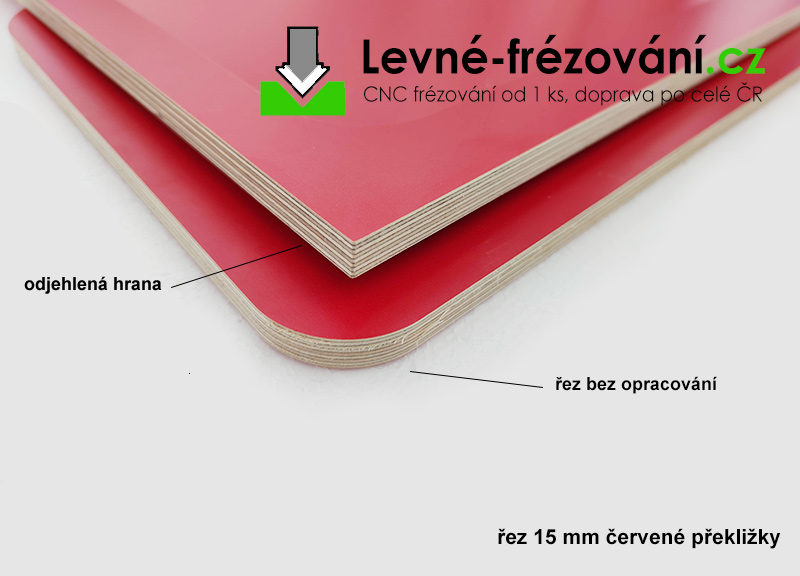 Hrana na červené překližce