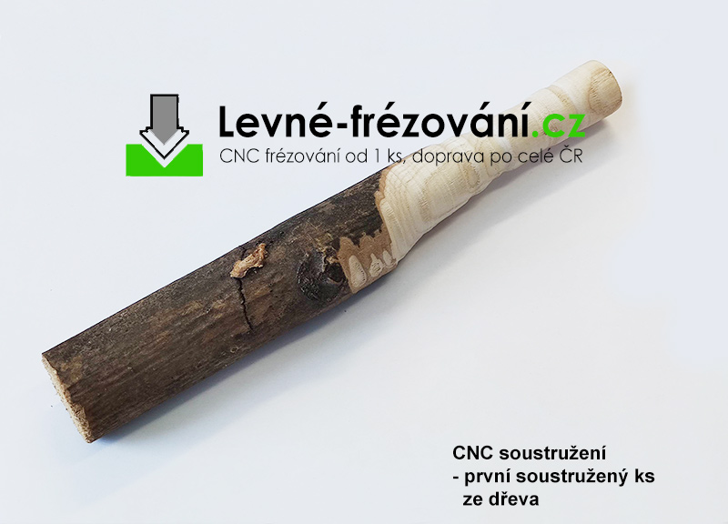 Vůbec první ks na novém CNC soustruhu na dřevo