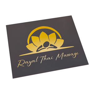 Cedule s potiskem z antracitové HPL desky Cedule s potiskem z antracitové HPL desky