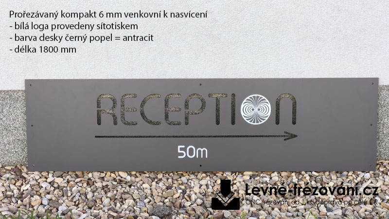 Prořezávaná kompaktní deska venkovní k nasvícení Prořezávaná kompaktní deska venkovní k nasvícení