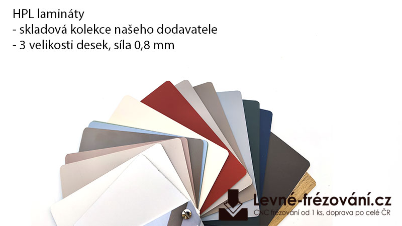 HPL lamináty polyray, skladem u našeho dodavatele